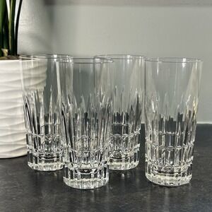 Vintage Villeroy & Boch VBC11 Crystal High Ball Drinking Glasses Set Of 4 EUC